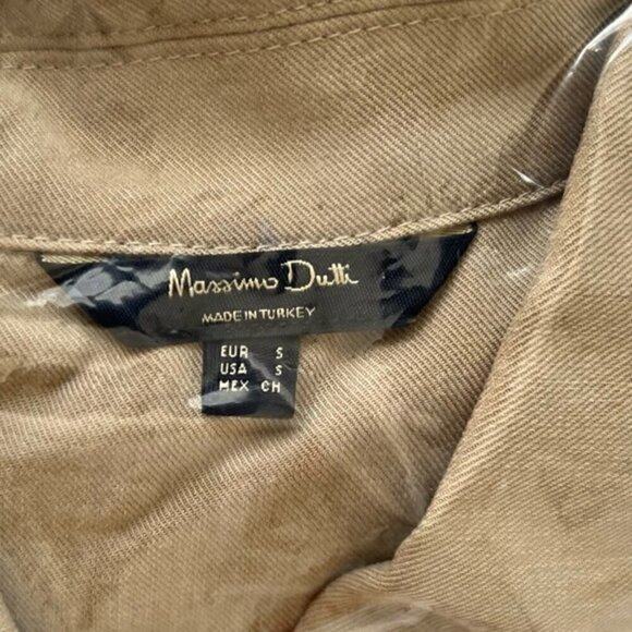 Massimo Dutti - Ladies Midi Shirt Dress - Brown/Tan.  Size: S (US). NWT - Picture 4 of 7